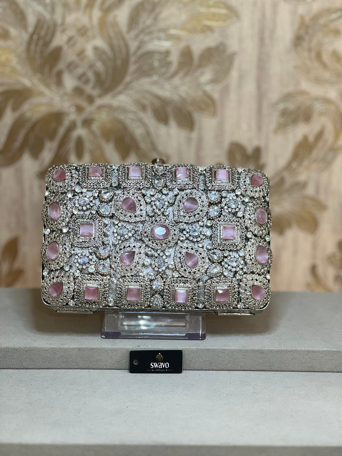 Hanna Double Sided Metal Clutch Bag