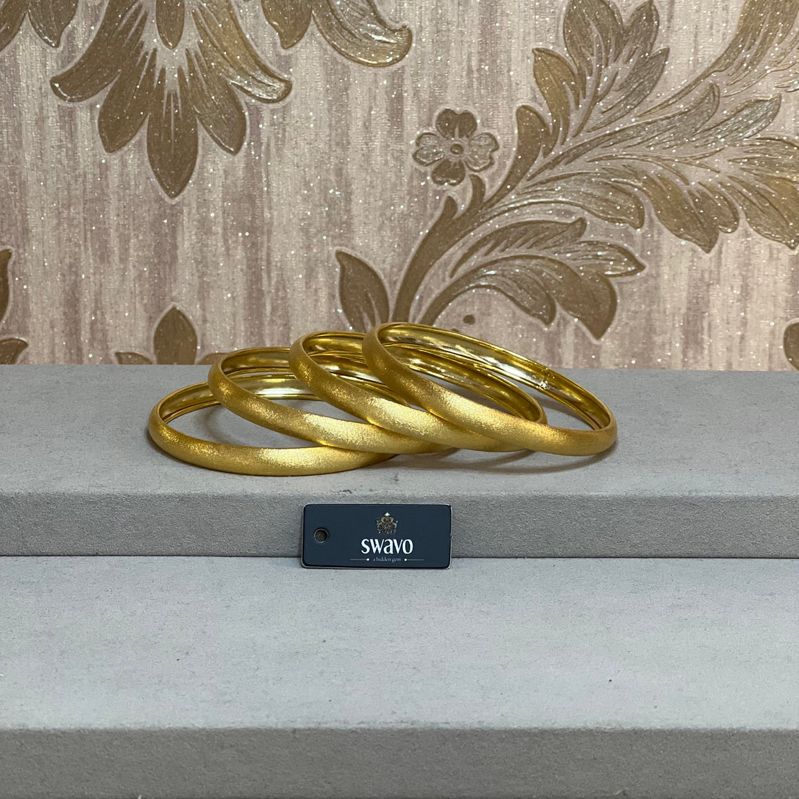 Matte Gold Look Bangles Set of 4