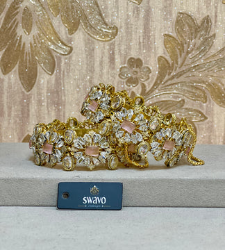 Florence Design With Clear Stones Bangles