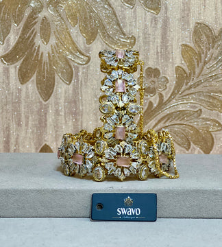 Florence Design With Clear Stones Bangles