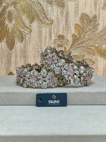 Florence Design With Clear Stones Bangles