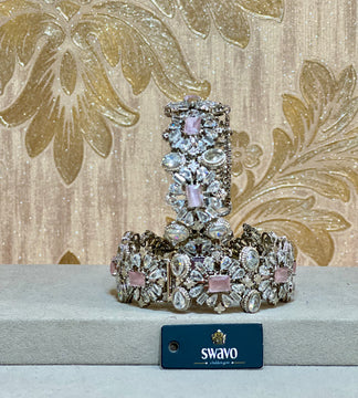 Florence Design With Clear Stones Bangles