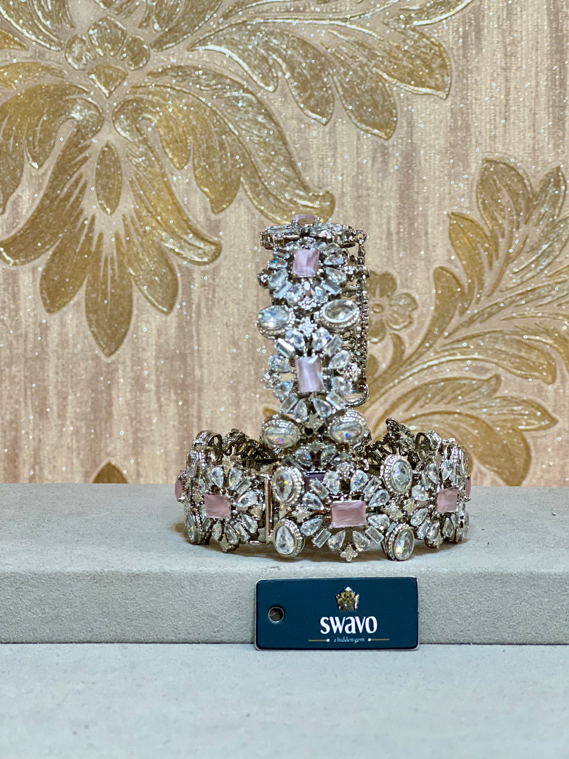 Florence Design With Clear Stones Bangles