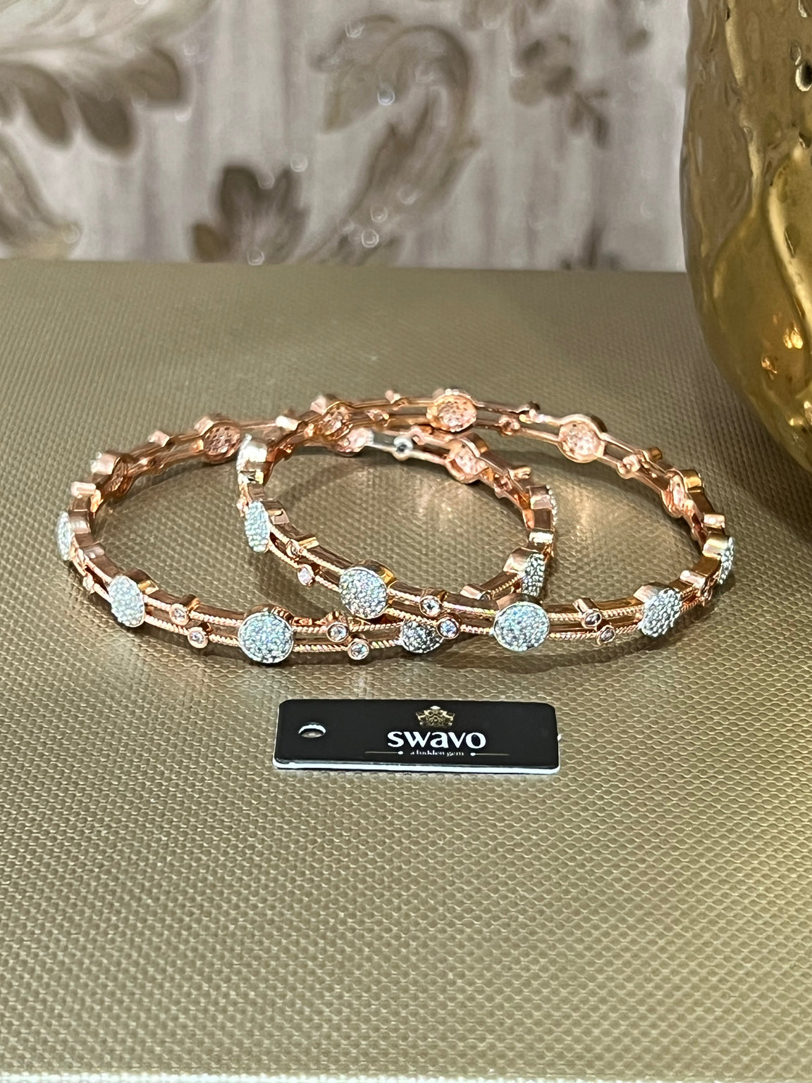Rose Gold & Silver Bangles