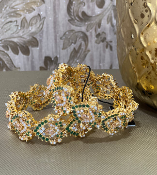 Ameera Green & Gold Bangles