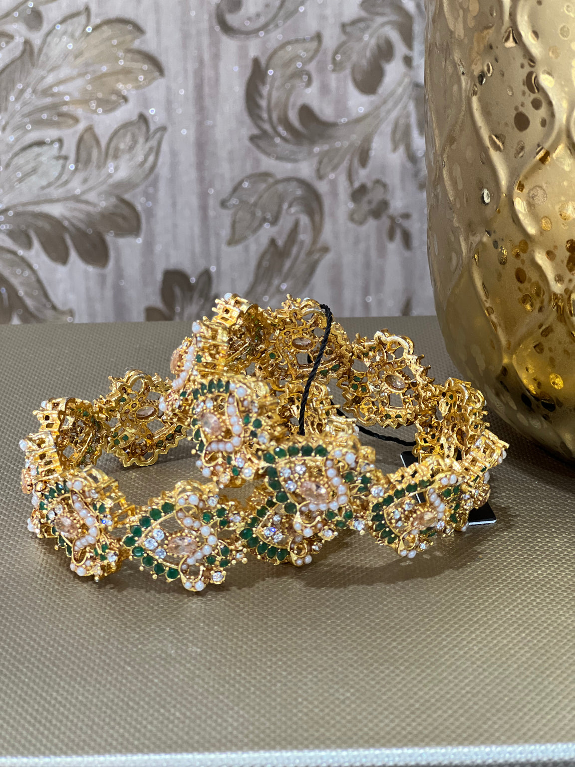Ameera Green & Gold Bangles