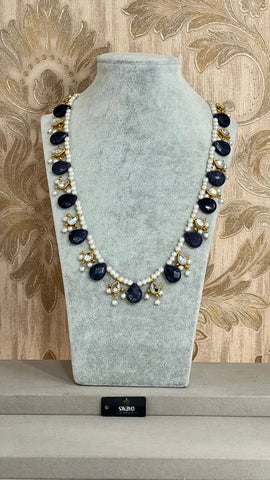 Kundan Semi-Precious Agate Mala