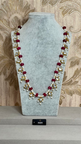 Kundan Semi-Precious Agate Mala