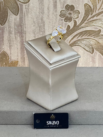 Cubic Zirconia Oval Ring