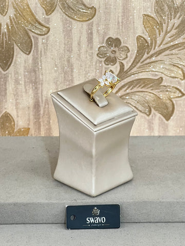 Cubic Zirconia Teardrop Ring