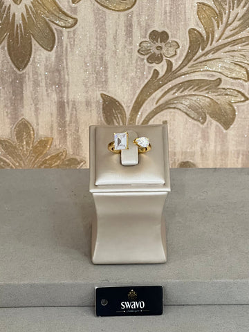 Cubic Zirconia Open Ring