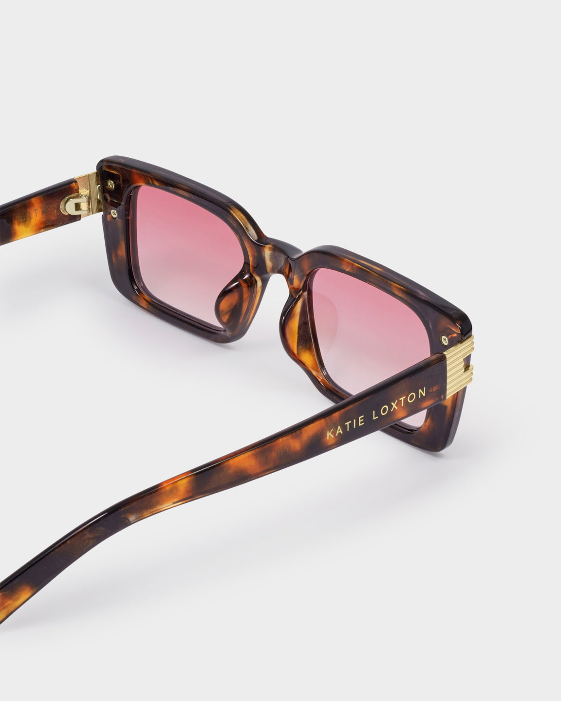 Katie Loxton Malibu Rectangle Sunglasses In Tortoise Shell
