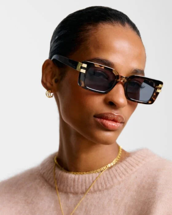 Katie Loxton Malibu Rectangle Sunglasses In Tortoise Shell