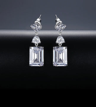 Stunning Baguette Drop Earrings image 1