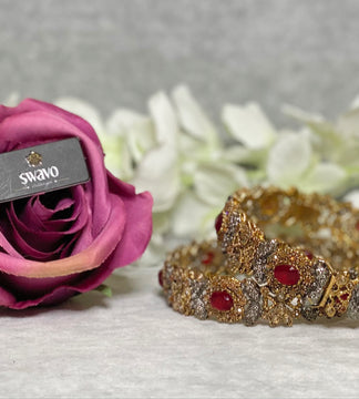 Iris Polki Bangles Pair image 2