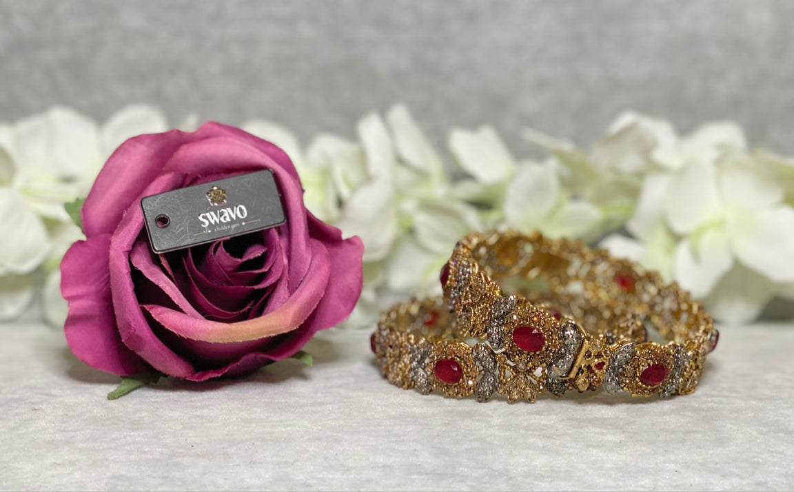 Iris Polki Bangles Pair image 2