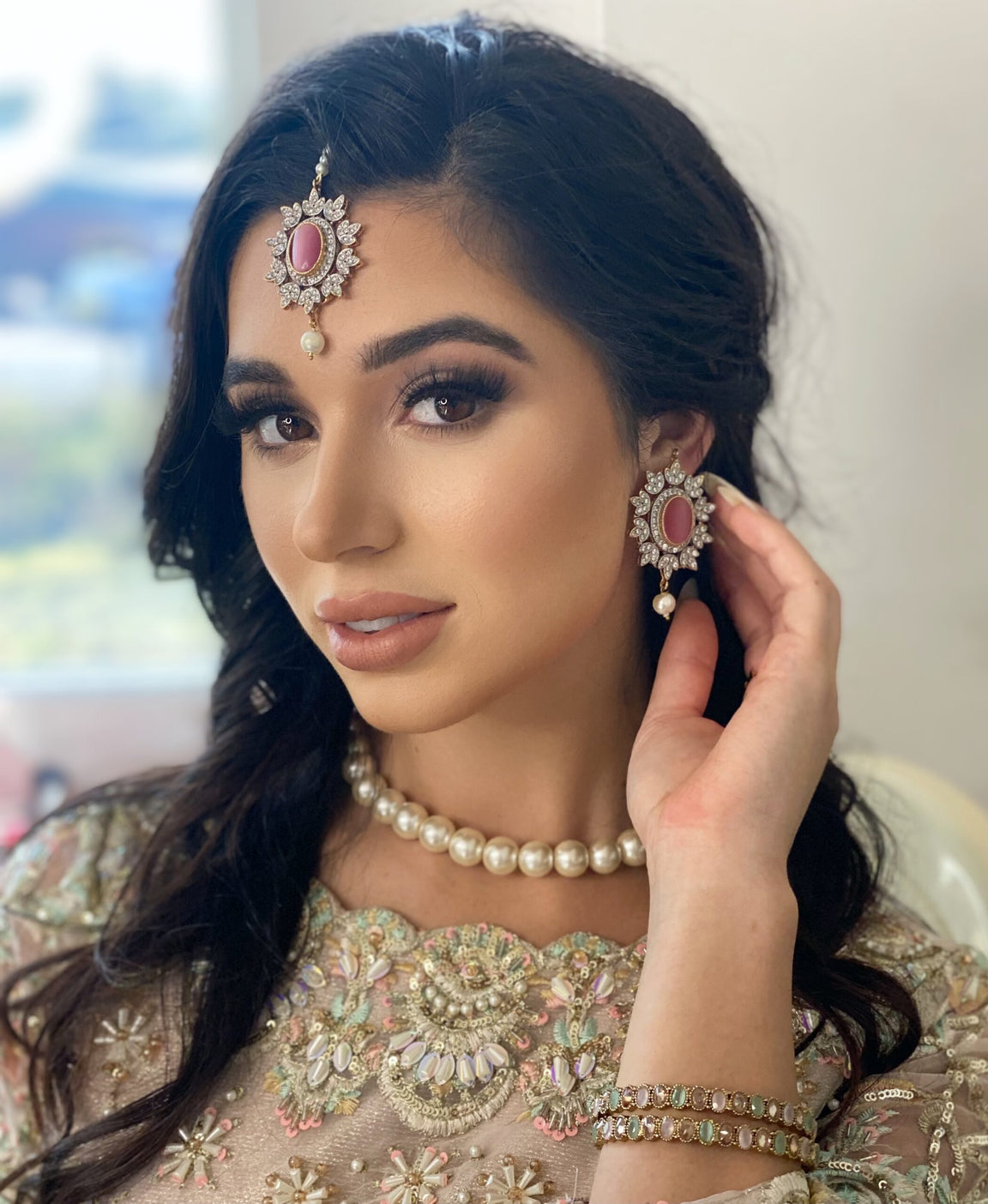 CZ Oval Studs & Tikka Duo image 0