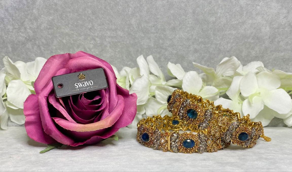 Iris Polki Bangles Pair image 5