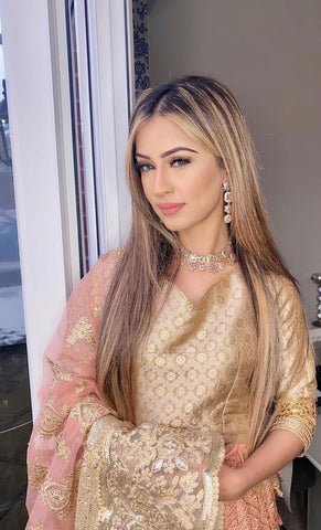 Juliet Necklace And Earrings Set Gold image 0