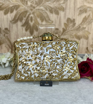 Tree Of Life Gold Clutch Bag image 2