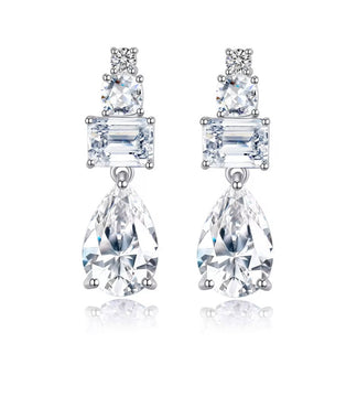 Classic CZ Drop Earrings image 0