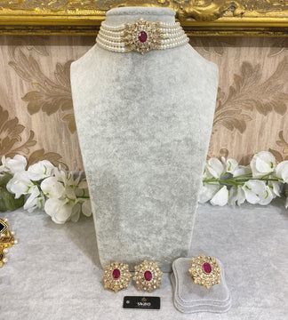 Bella Petite Choker Set With Ring image 1