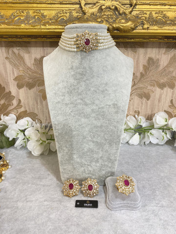 Bella Petite Choker Set With Ring image 1