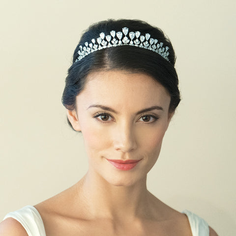 Ivory & Co Teardrop Crystal Tiara