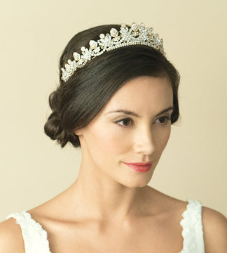Ivory & Co Francesca Gold & Crystal Tiara