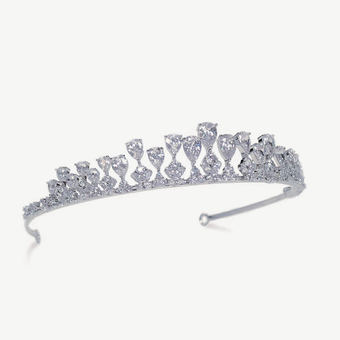 Ivory & Co Teardrop Crystal Tiara