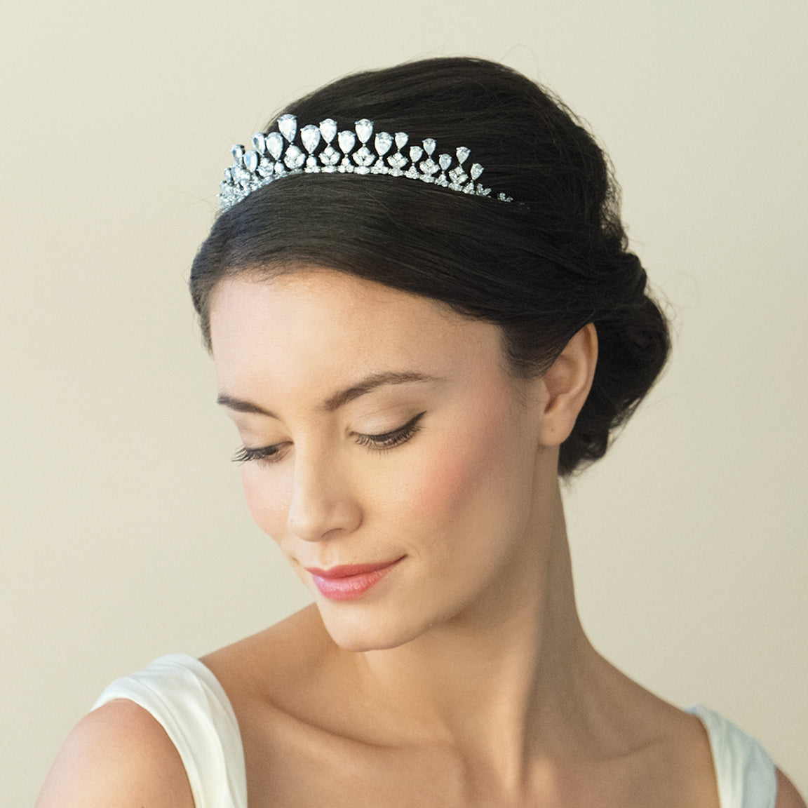 Ivory & Co Teardrop Crystal Tiara