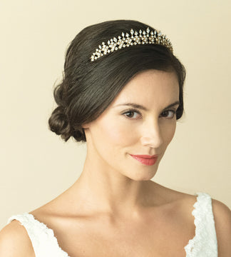 Ivory & Co Margaretta Gold & Crystal Tiara