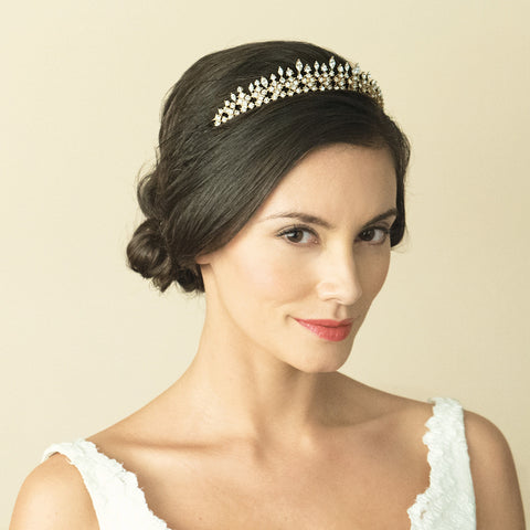 Ivory & Co Margaretta Gold & Crystal Tiara