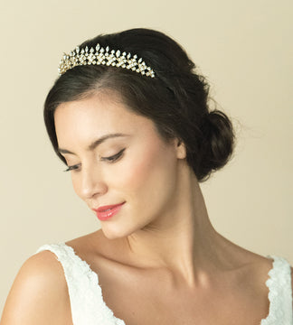 Ivory & Co Margaretta Gold & Crystal Tiara