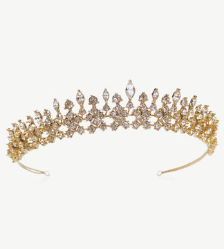 Ivory & Co Margaretta Gold & Crystal Tiara
