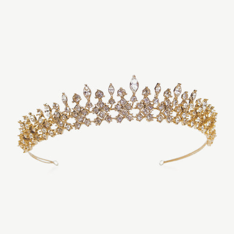 Ivory & Co Margaretta Gold & Crystal Tiara