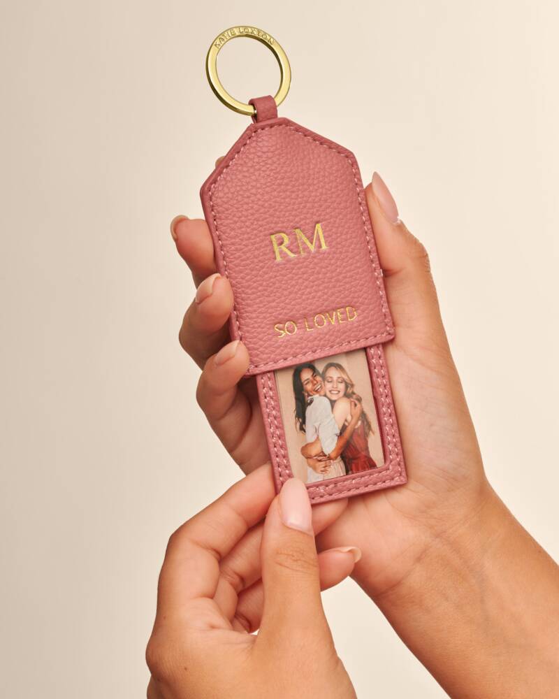 Katie Loxton Photo Keyring Gift Raspberry Pink