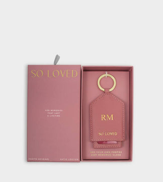 Katie Loxton Photo Keyring Gift Raspberry Pink