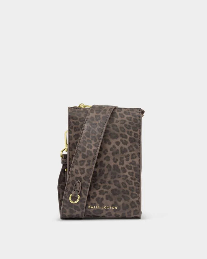 Katie Loxton Avery Slim Crossbody Bag in Leopard Print