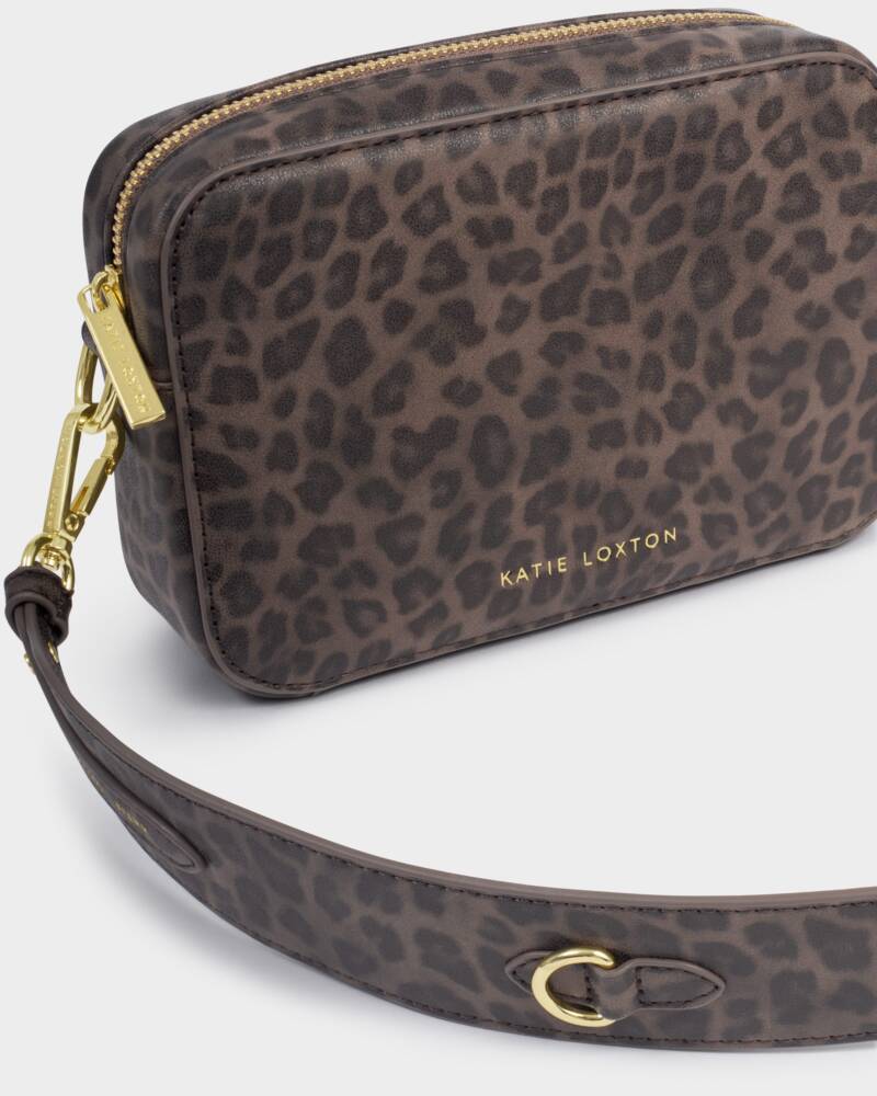 Katie Loxton Avery Small Crossbody Bag in Leopard Print