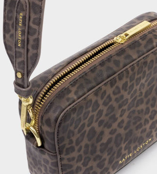 Katie Loxton Avery Small Crossbody Bag in Leopard Print