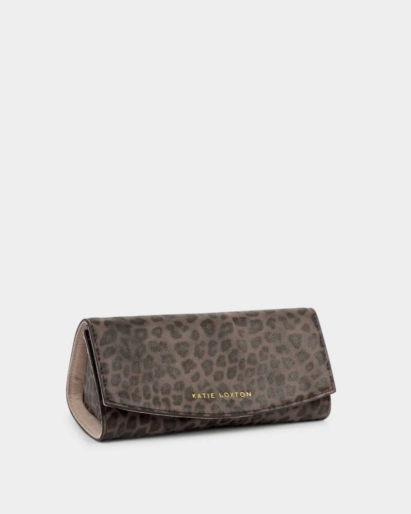 Travel Jewellery & Accessories Organiser in Leopard Print