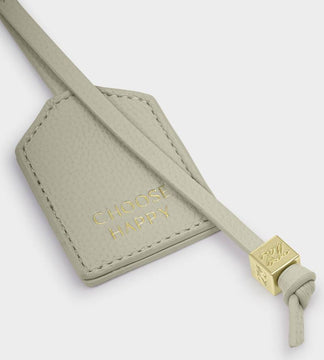 Katie Loxton Sentiment Keyring in Choose Happy Green Mist