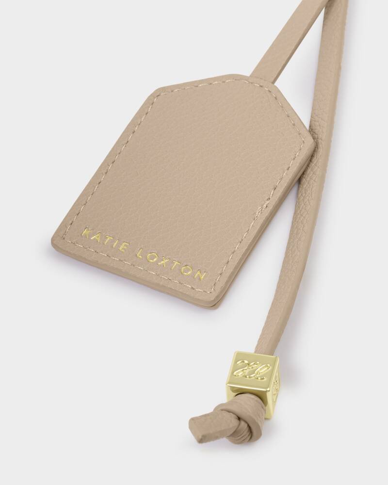 Katie Loxton Sentiment Keyring in Amazing Mum Light Taupe