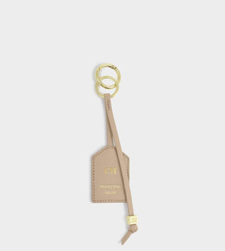 Katie Loxton Sentiment Keyring in Amazing Mum Light Taupe