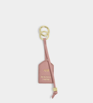 Katie Loxton Sentiment Keyring in Beautiful Friend Pink Heather