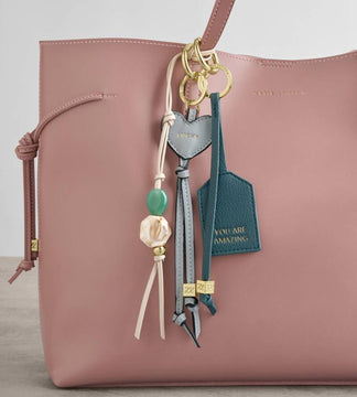 Katie Loxton Sentiment Keyring in You Are Amazing Deep Teal
