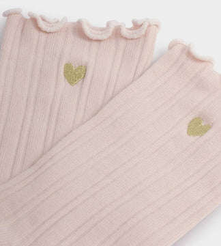 Katie Loxton Gift Boxed Frilly Socks In Blush Pink