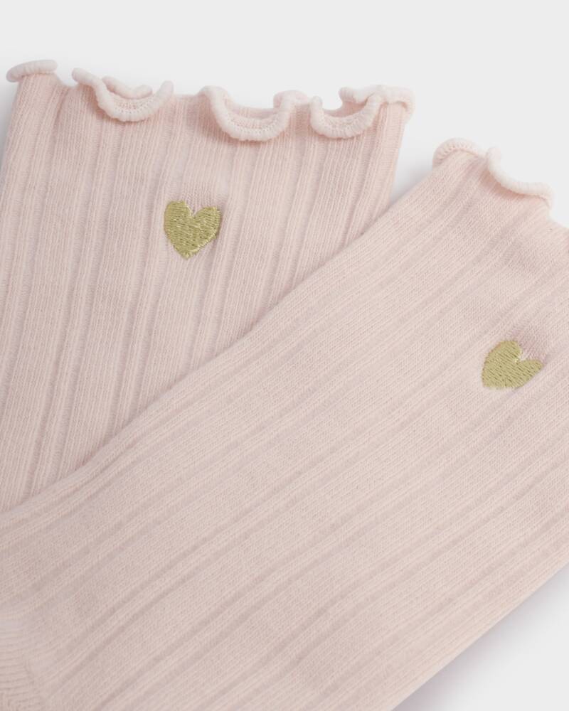 Katie Loxton Gift Boxed Frilly Socks In Blush Pink